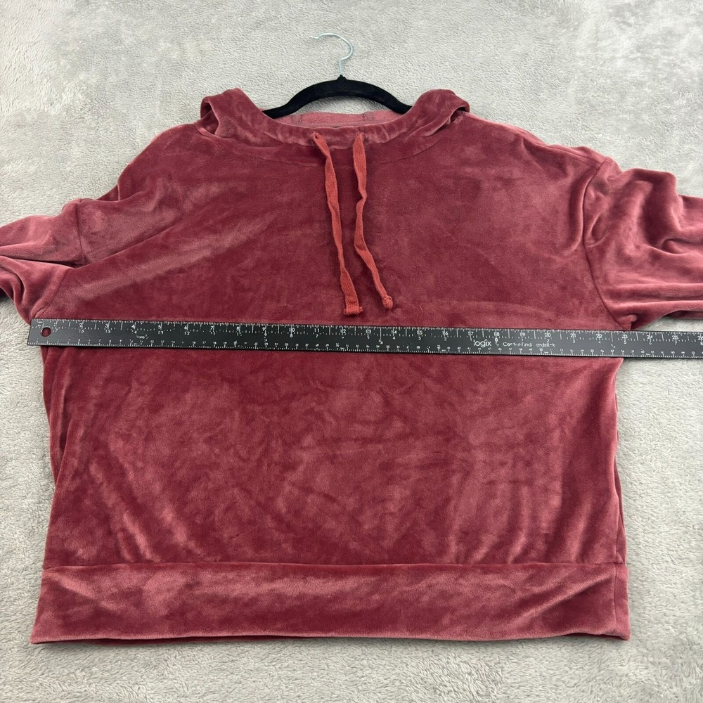 Summersalt Velour Hoodie Womens S Pink Plush Cozy Loungewear Athleisure Comfy - Picture 8 of 14